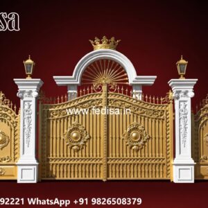 Iron Grill Gate Design, House Boundary Wall Main Gate Design Main Gates-contemporary Gates