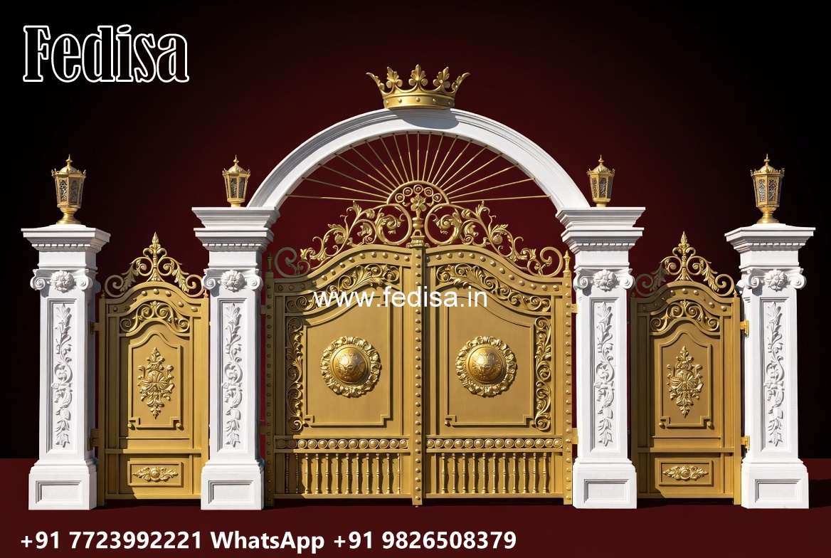 Front Door Entry Gates, Iron Pipe Gate Design Main Gates-contemporary Gates