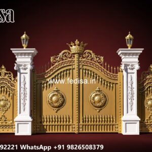 Cnc Cutting Main Gate Design, Lohe Ke Gate Ka Colour Main Gates-contemporary Gates