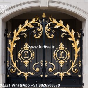 Iron Grill Gate Design, Single Steel Gate Design Main Gates-contemporary Gates