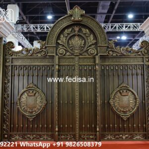 Iron Grill Gate Design, Modern Steel Gate Main Gates-contemporary Gates