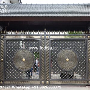 Boundary Wall Grill, Fancy Steel Gate Design Main Gates-contemporary Gates
