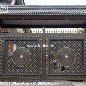 Iron Grill Gate Design, Steel Single Gate Design Main Gates-contemporary Gates
