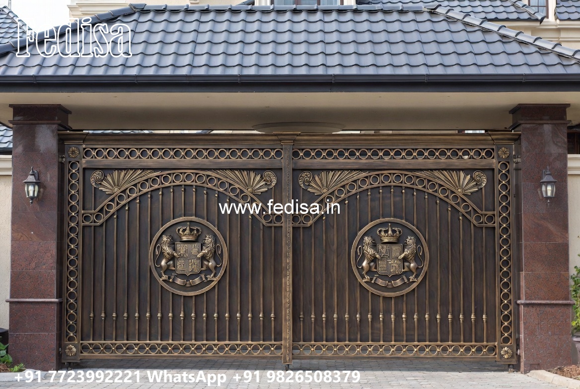 46 Fold Gate Design, Steel Gate Single Door Price Main Gates-contemporary Gates