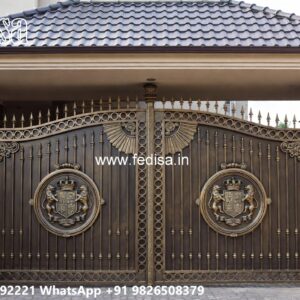 Front Door Entry Gates, Iron Gate Simple Design Main Gates-contemporary Gates
