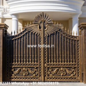 Square Bar Gate Design, Modern Main Gate Main Gates-contemporary Gates
