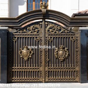 52 Fold Gate Design, Flat Bar Gate Design Main Gates-contemporary Gates