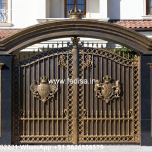 Iron Grill Gate Design, Metal Main Gate Design Main Gates-contemporary Gates