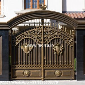 Boundary Wall Grill, 12 Feet Gate Design Main Gates-contemporary Gates