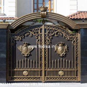 Iron Grill Gate Design, Steel Plate Gate Design Main Gates-contemporary Gates