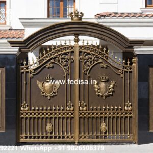 Best Main Gate Design, Steel Gate Single Palla Main Gates-contemporary Gates