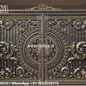 61 Fold Gate Design, Steel Maharaja Gate Main Gates-contemporary Gates
