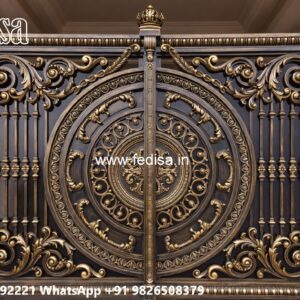 Gate Design Grill, 12 Feet Main Gate Design Main Gates-contemporary Gates