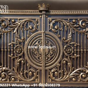 Makan Ka Gate, Sliding Gate With Small Gate Main Gates-contemporary Gates
