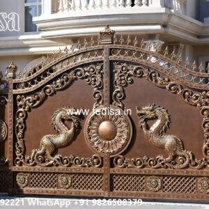 Cnc Cutting Main Gate Design, House Compound Gate Main Gates-contemporary Gates