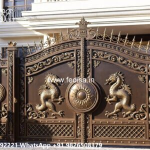 Iron Grill Gate Design, Simple Fence Gate Design Main Gates-contemporary Gates