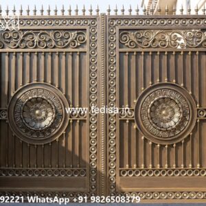 Front Door Entry Gates, Steel Gate Single Door Design Main Gates-contemporary Gates