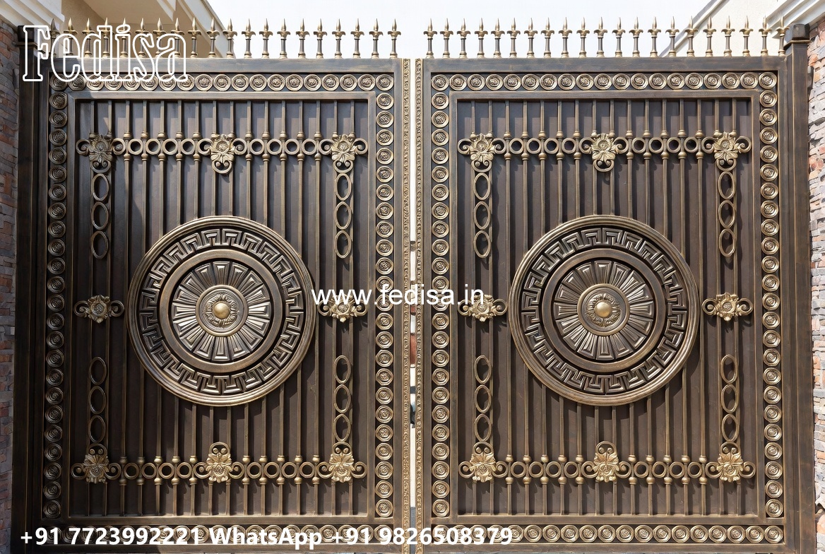 Cnc Cutting Main Gate Design, Front Wall Grill Design Main Gates-contemporary Gates