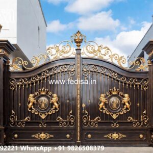 72 Fold Gate Design, Aluminium Front Gate Design Main Gates-contemporary Gates