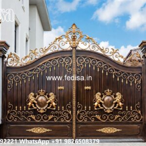 Iron Grill Gate Design, Boundary Grill Gate Design Main Gates-contemporary Gates