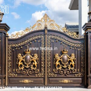 Boundary Wall Grill, Modern Wrought Iron Fence Designs Main Gates-contemporary Gates
