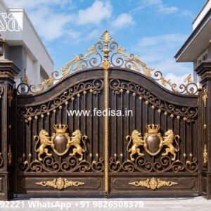 Square Bar Gate Design, 9 Feet Main Gate Design Main Gates-contemporary Gates