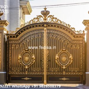 Square Bar Gate Design, Three Fold Gate Design Main Gates-contemporary Gates