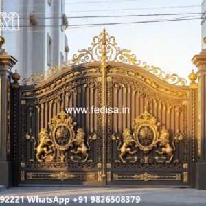 Boundary Wall Grill, Entrance Pillar Design Main Gates-contemporary Gates