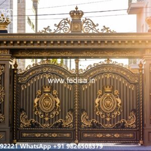 Cnc Cutting Main Gate Design, Steel Gate Design For Temple Main Gates-contemporary Gates