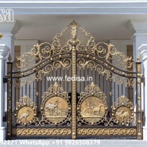 Front Door Entry Gates, Outdoor Main Gate Design Main Gates-contemporary Gates