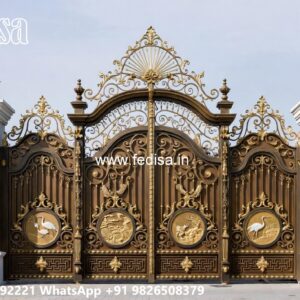 88 Fold Gate Design, Iron And Steel Gate Design Main Gates-contemporary Gates