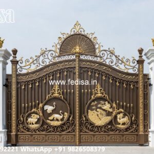 Makan Ka Gate, Compound Wall Sliding Gate Design Main Gates-contemporary Gates