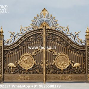 Cnc Cutting Main Gate Design, Pipe Gate Design Iron Main Gates-contemporary Gates