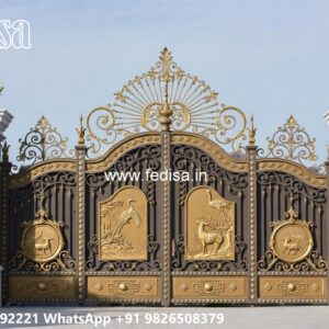 Iron Grill Gate Design, Modern Gate Post Design Main Gates-contemporary Gates