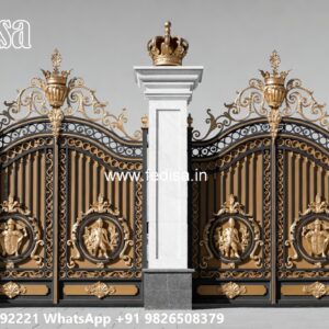 100 Fold Gate Design, Sliding Gate Colour Main Gates-contemporary Gates