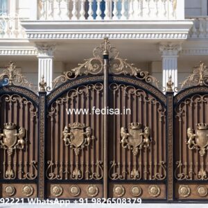Iron Grill Gate Design, Sliding Iron Main Gate Design Main Gates-contemporary Gates