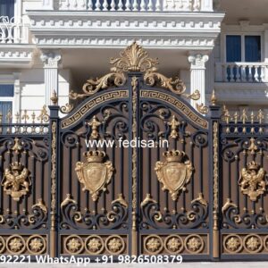 Cnc Cutting Main Gate Design, Double Sliding Gate Design Main Gates-contemporary Gates