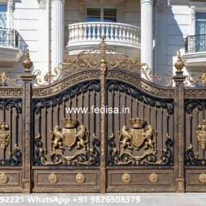 Front Door Entry Gates, Steel Wood Gate Design Main Gate Enterprises | Custom Gates & Fencing