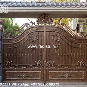 Square Bar Gate Design, Big Gate With Small Gate Main Gate Enterprises | Custom Gates & Fencing