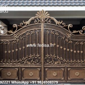 Iron Grill Gate Design, Contemporary House Gate Design Main Gate Enterprises | Custom Gates & Fencing