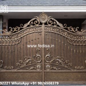 Square Bar Gate Design, Modern Courtyard Gate Main Gate Enterprises | Custom Gates & Fencing