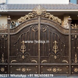120 Fold Gate Design, Iron Main Gate Simple Design Main Gate Enterprises | Custom Gates & Fencing