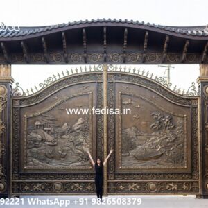 122 Fold Gate Design, Iron Boundary Wall Design Main Gate Enterprises | Custom Gates & Fencing