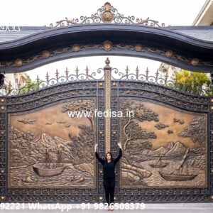 Boundary Wall Grill, Sliding Folding Gate Design Main Gate Enterprises | Custom Gates & Fencing