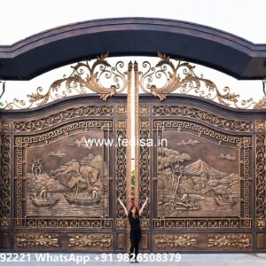 Boundary Wall Grill, Ss Gate Laser Cutting Design Main Gate Enterprises | Custom Gates & Fencing