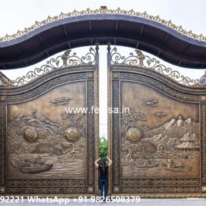 Cnc Cutting Main Gate Design, Entrance Gate Pillar Design Main Gate Enterprises | Custom Gates & Fencing