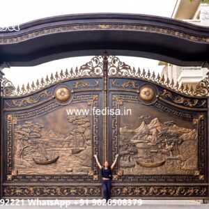 Square Bar Gate Design, Fancy Metal Gates Main Gate Enterprises | Custom Gates & Fencing