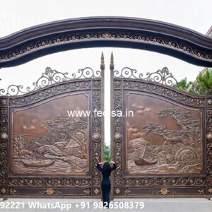Makan Ka Gate, Front Gate Design Sliding Main Gate Enterprises | Custom Gates & Fencing