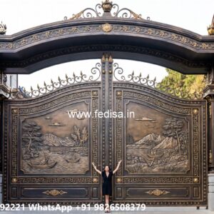 128 Fold Gate Design, Gate Design Iron Simple Main Gate Enterprises | Custom Gates & Fencing