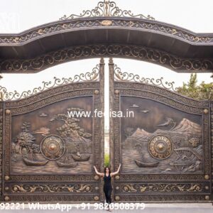 Iron Grill Gate Design, Corrugated Metal Gate Designs Main Gate Enterprises | Custom Gates & Fencing